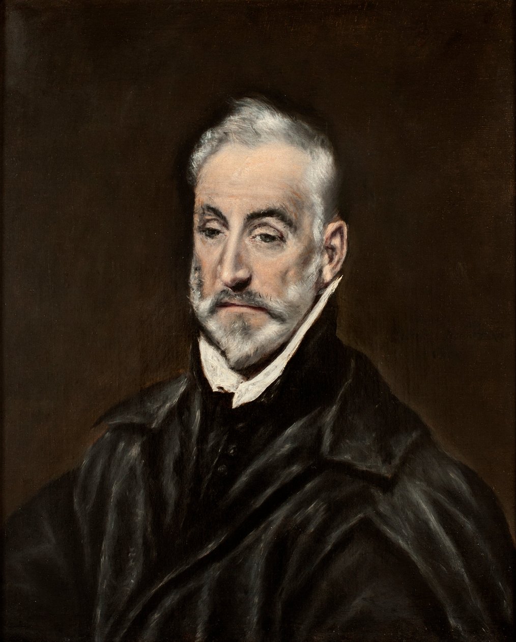 Espanjaksi:  Antonio de Covarrubias y Leiva Muotokuva Antonio de Covarrubias y Leivasta (1514-1602), espanjalainen juristi ja humanisti. tekijältä El Greco