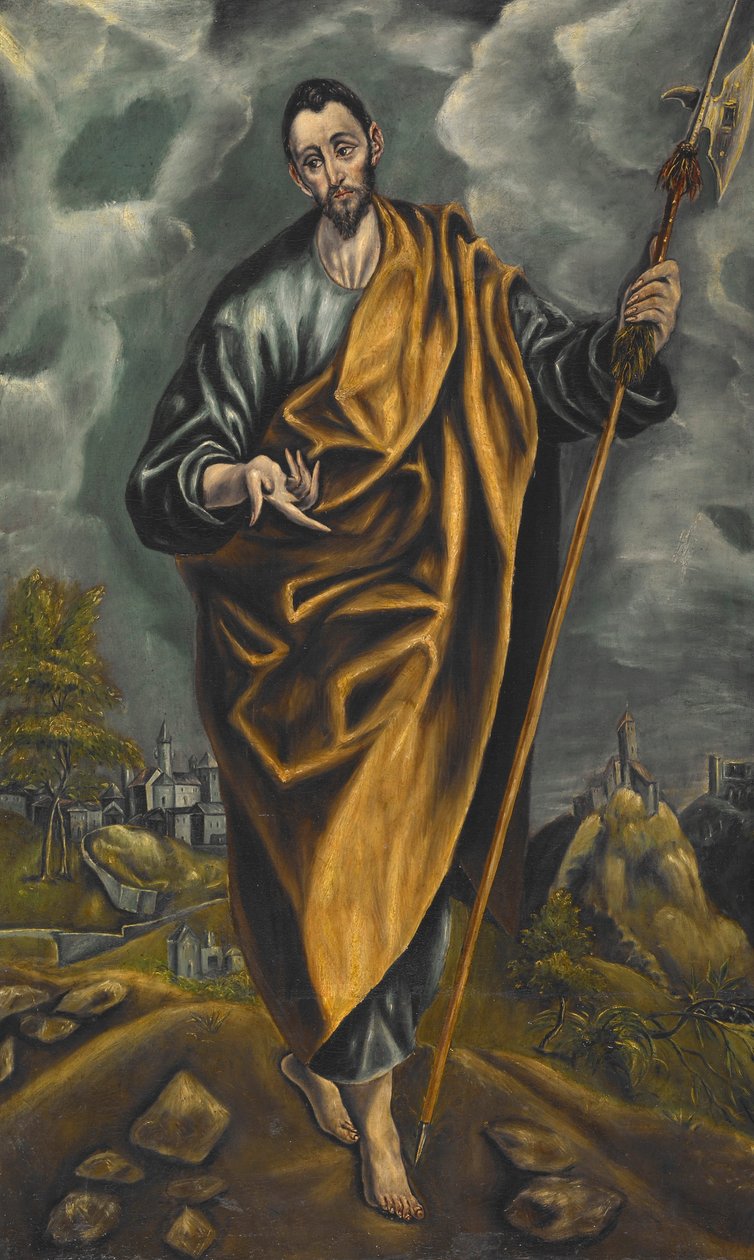 Pyhä Juudas Thaddeus tai Pyhä Tuomas tekijältä El Greco