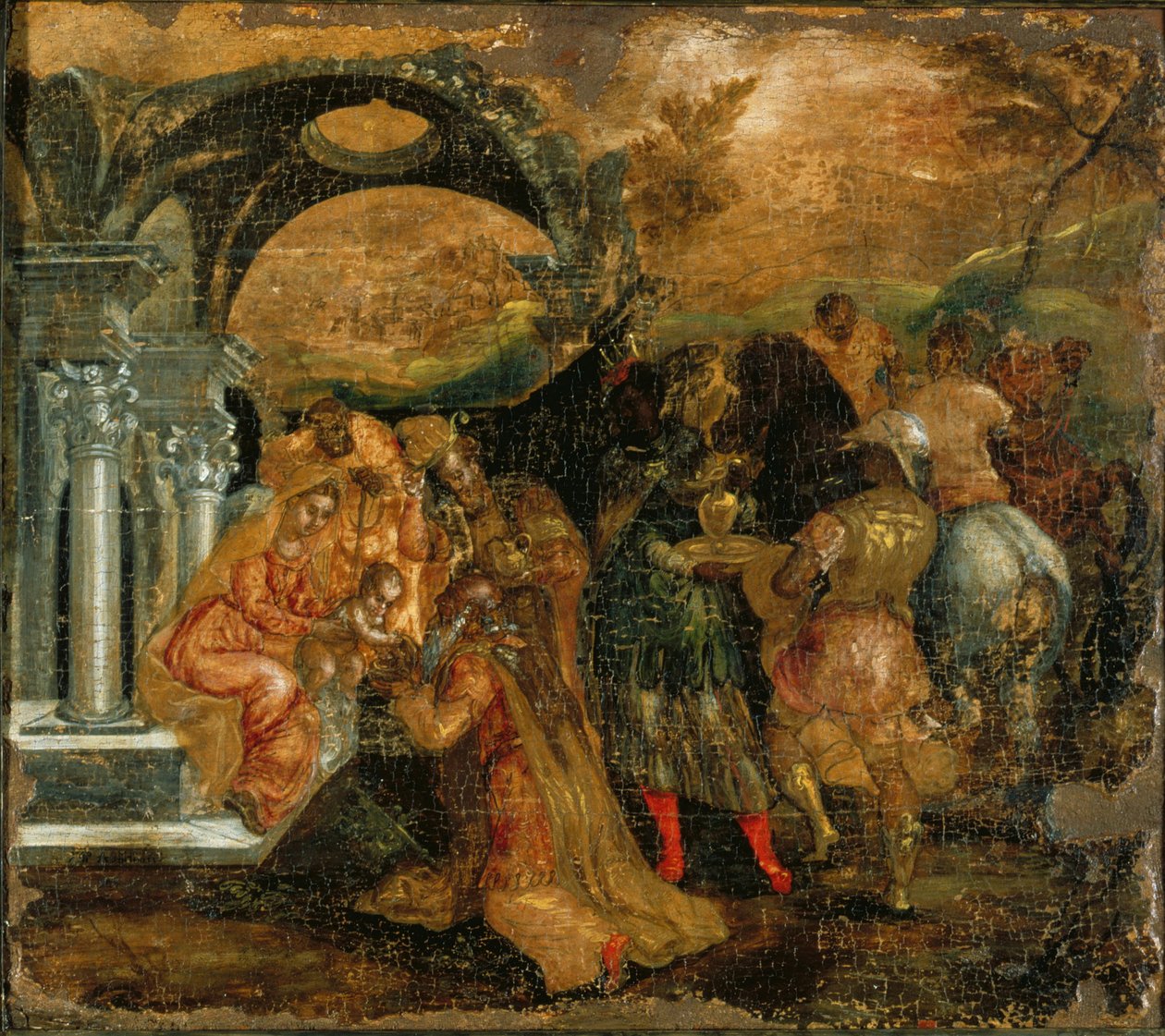 Maagien palvonta, 1565-1567 tekijältä El Greco