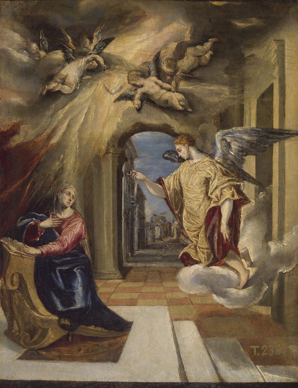Ilmoitus, 1570-1572 tekijältä El Greco