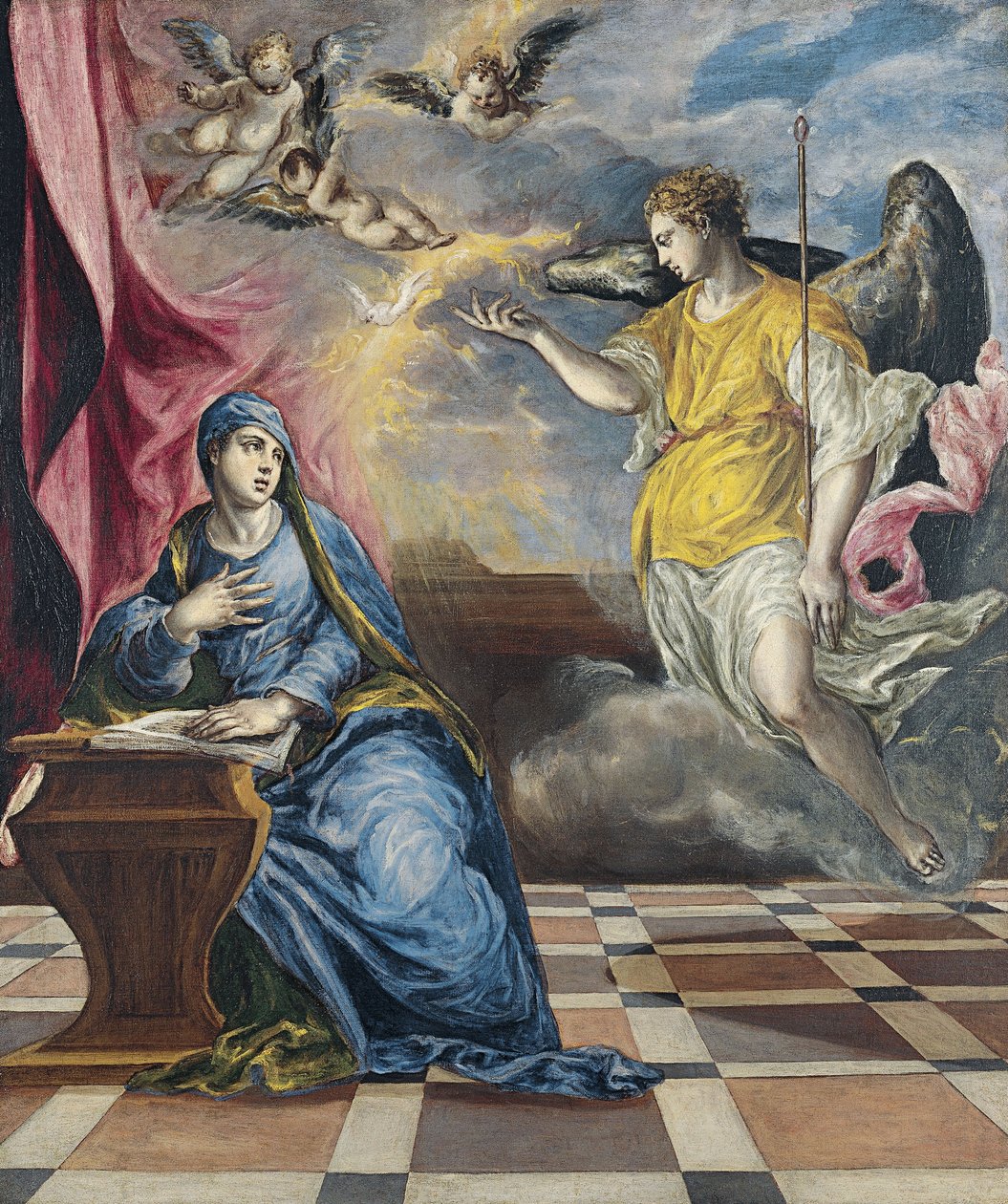 Ilmoitus, noin 1576 tekijältä El Greco