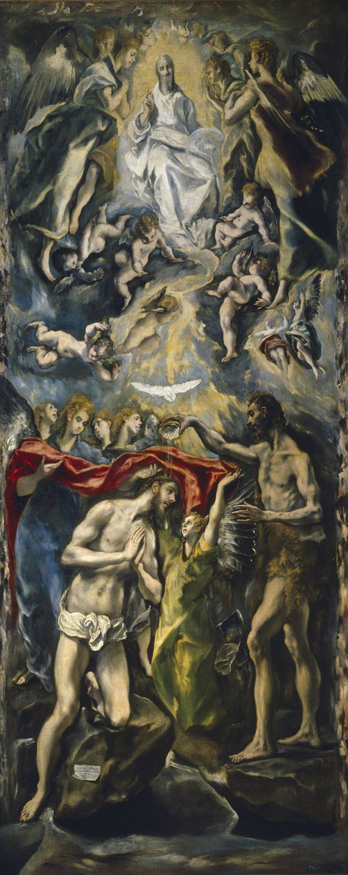 Kristuksen kaste, 1597-1600 tekijältä El Greco