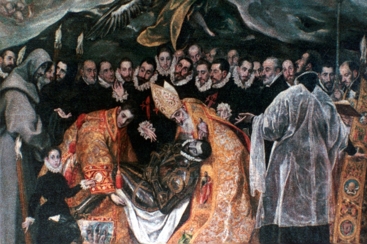 Kreivi Orgazin hautaaminen, 1586-1588 tekijältä El Greco