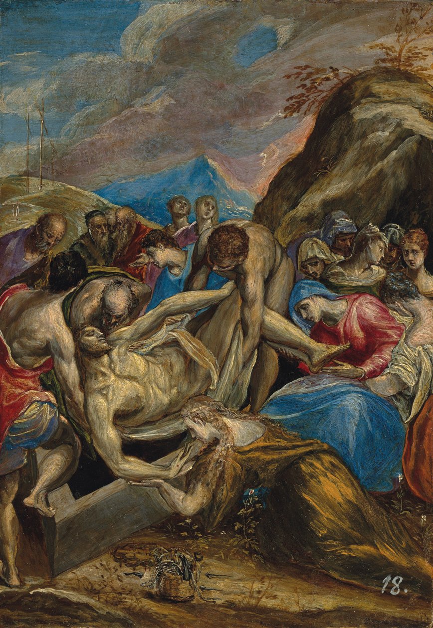 Kristuksen hautaus tekijältä El Greco