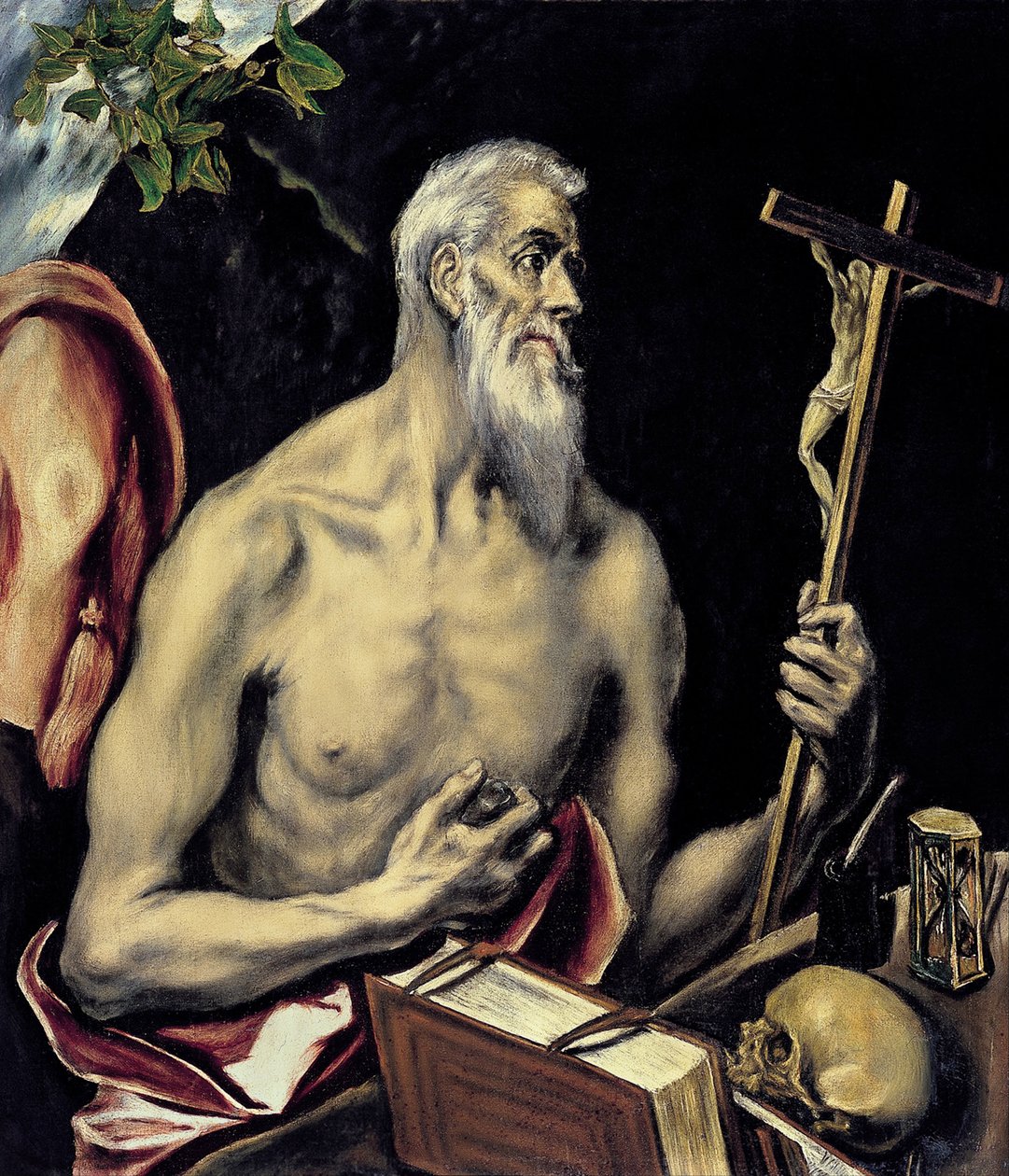 Katuva pyhä Hieronymus tekijältä El Greco
