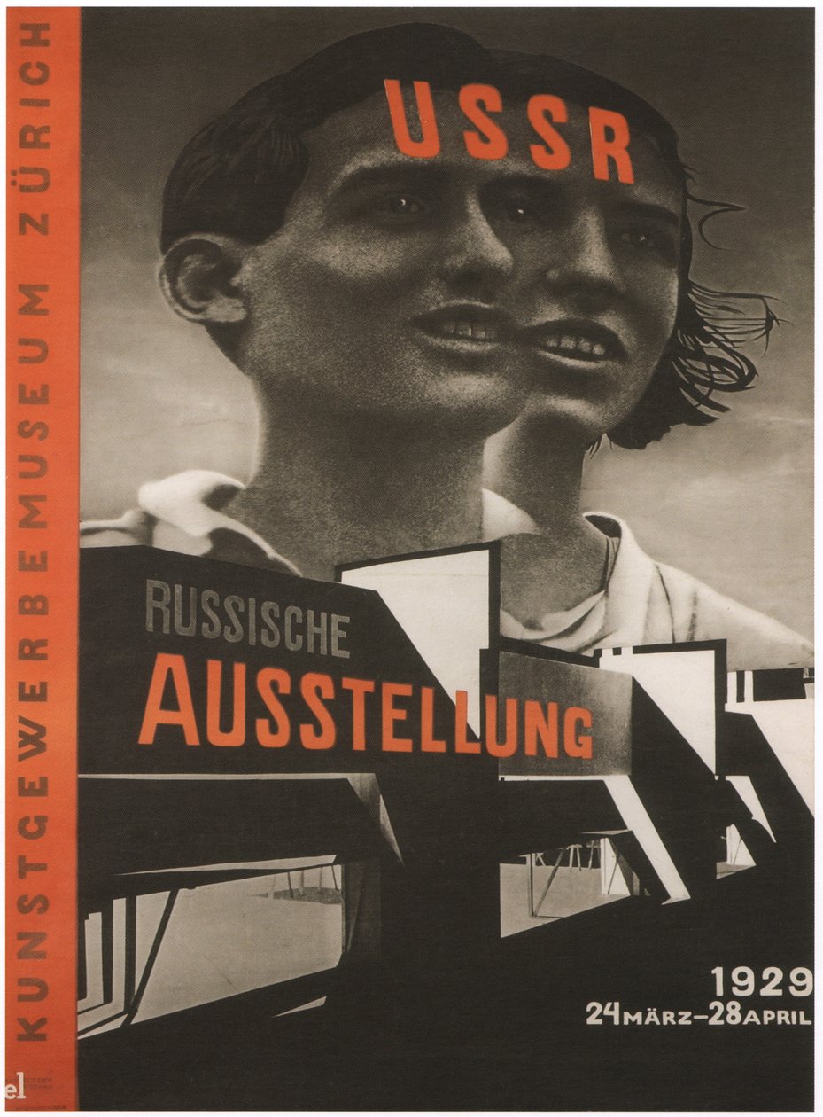 Juliste Venäjän näyttelyyn Zürichissä, 1929 tekijältä Eliezer Markowich Lissitzky