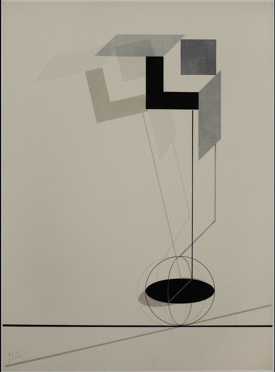 Proun tekijältä Eliezer Markowich Lissitzky