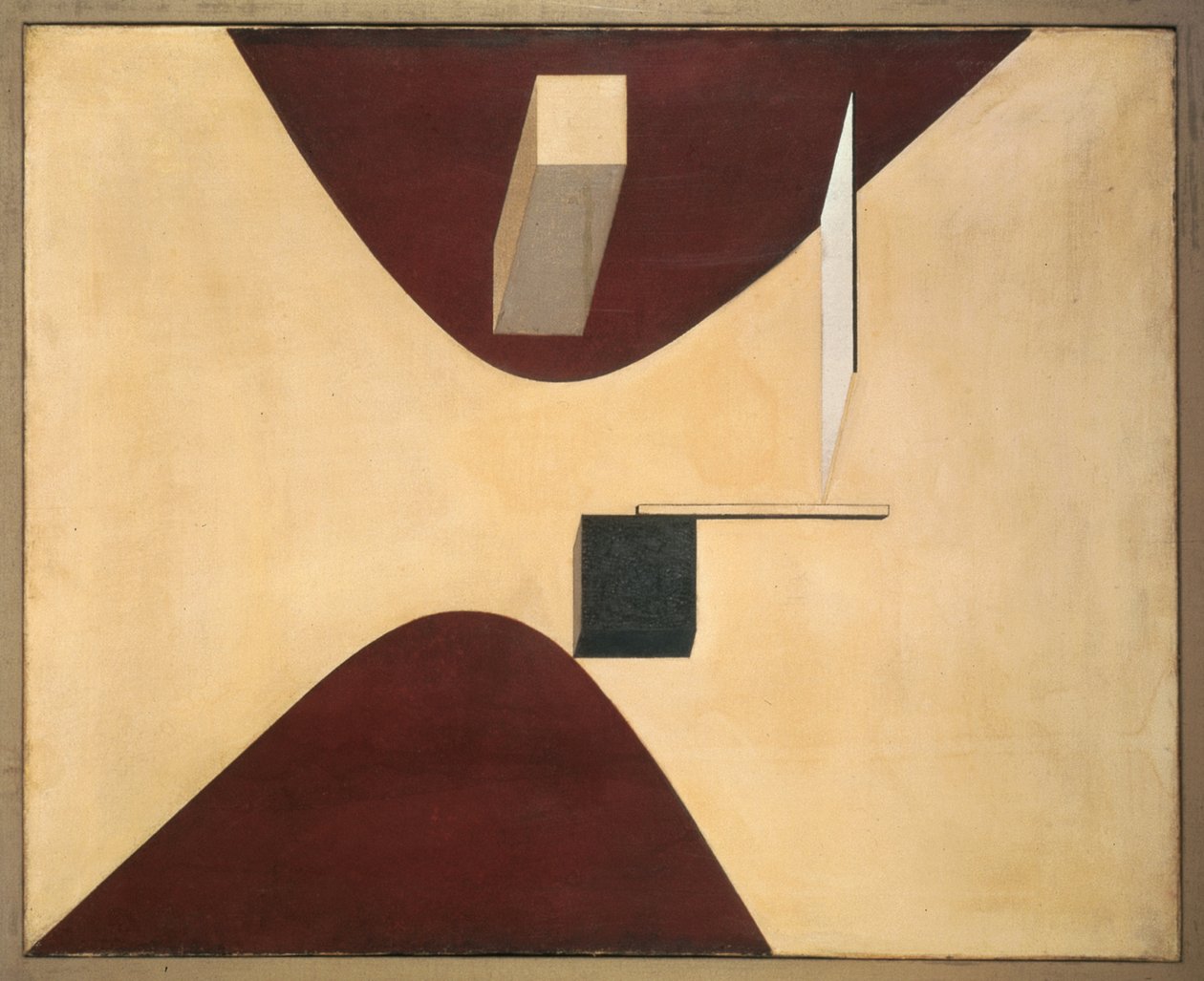 Proun P23, no. 6 tekijältä Eliezer Markowich Lissitzky