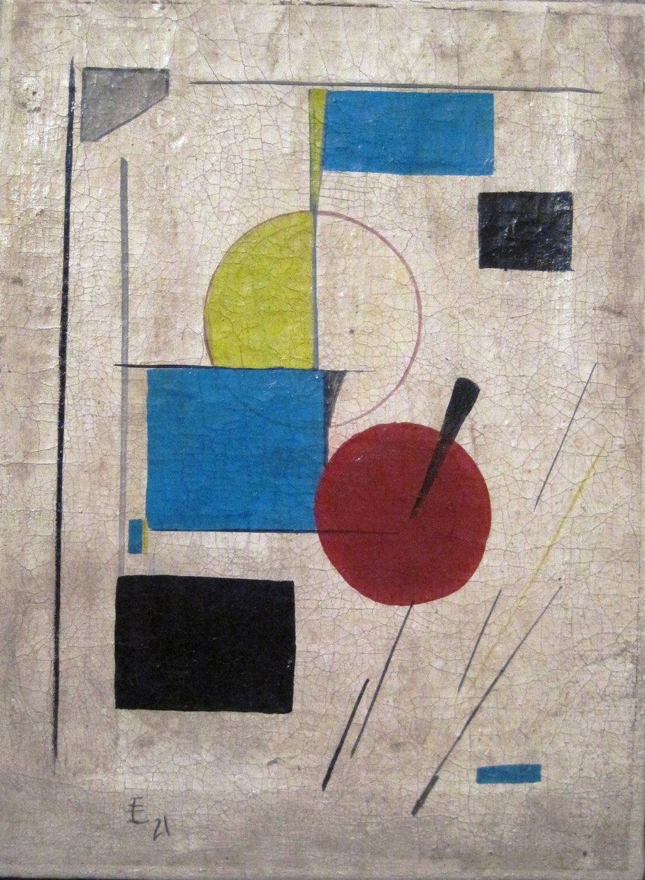 Suprematistinen kokoonpano, 1921 tekijältä Eliezer Markowich Lissitzky