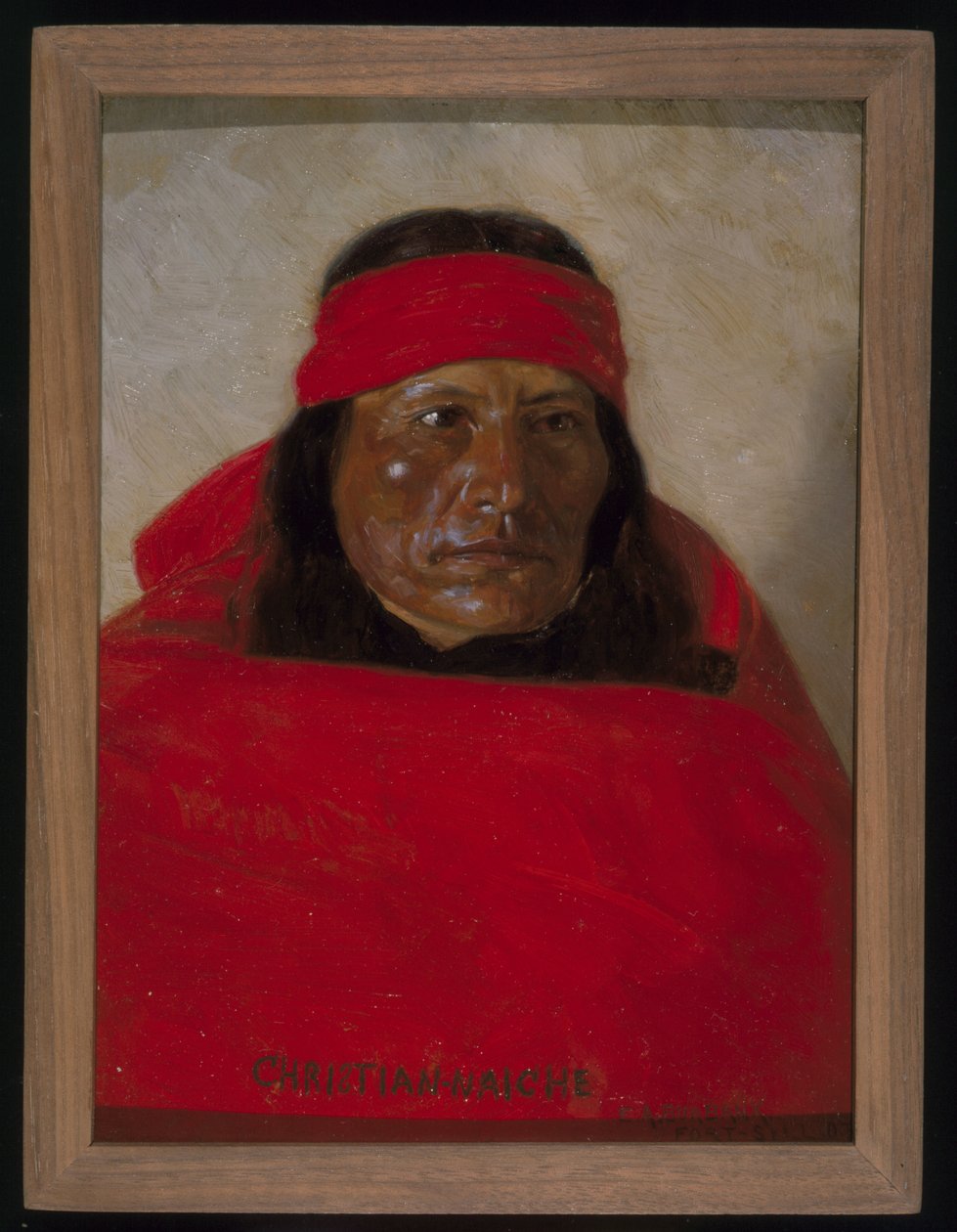 Christian-Naiche, n. 1899 (öljy kankaalle) tekijältä Elbridge Ayer Burbank