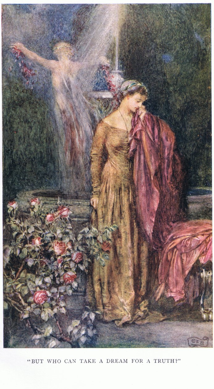 "Mutta kuka voi pitää unelmaa totuutena" tekijältä Eleanor Fortescue Brickdale