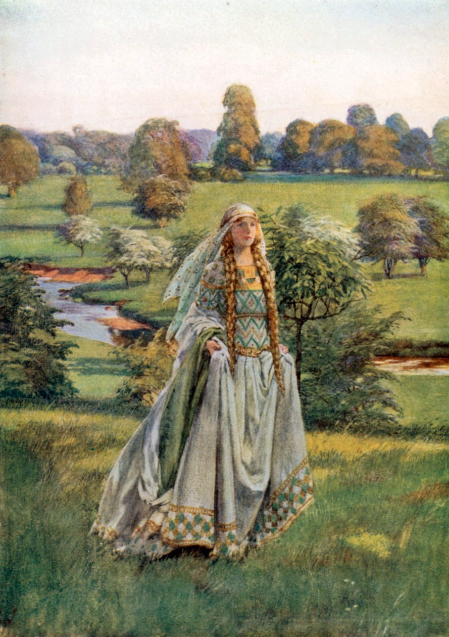 Guinevere. Tennyson (värilitra) tekijältä Eleanor Fortescue-Brickdale