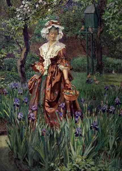 Madame Placid (akvarelli paperille) tekijältä Eleanor Fortescue Brickdale