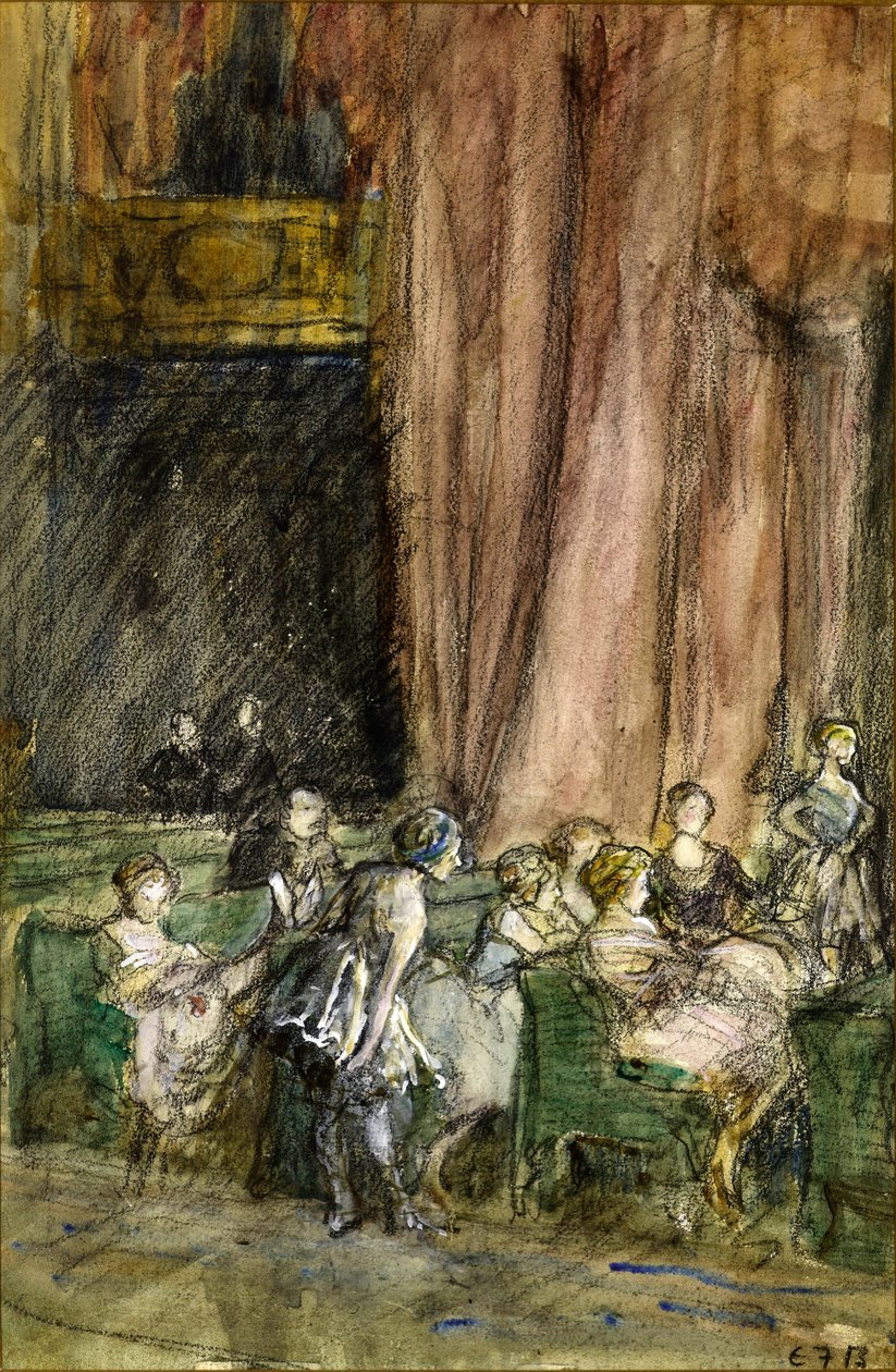 Harjoitukset, n. 1912 (akvarelli paperille) tekijältä Eleanor Fortescue Brickdale