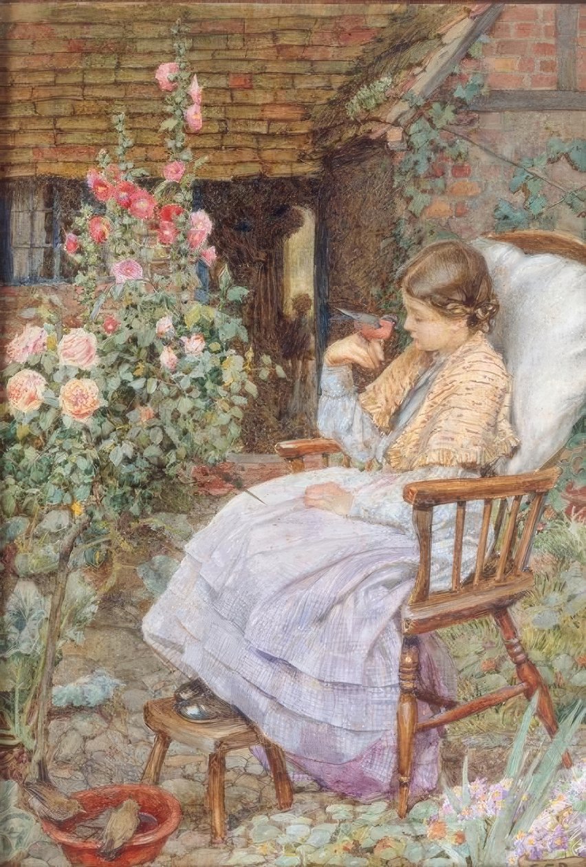 Sillä mitä ovat lintujen äänet, Ay, ja petojen äänet, - mutta tekijältä Eleanor Fortescue Brickdale