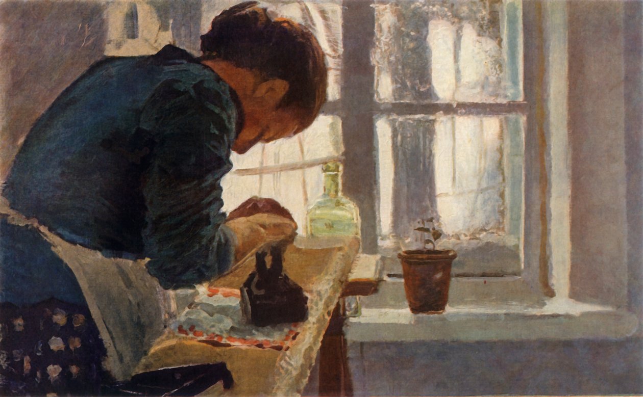 "The Washerwoman", 1800-luvun loppu, 1965. tekijältä Elena Dmitrievna Polenova