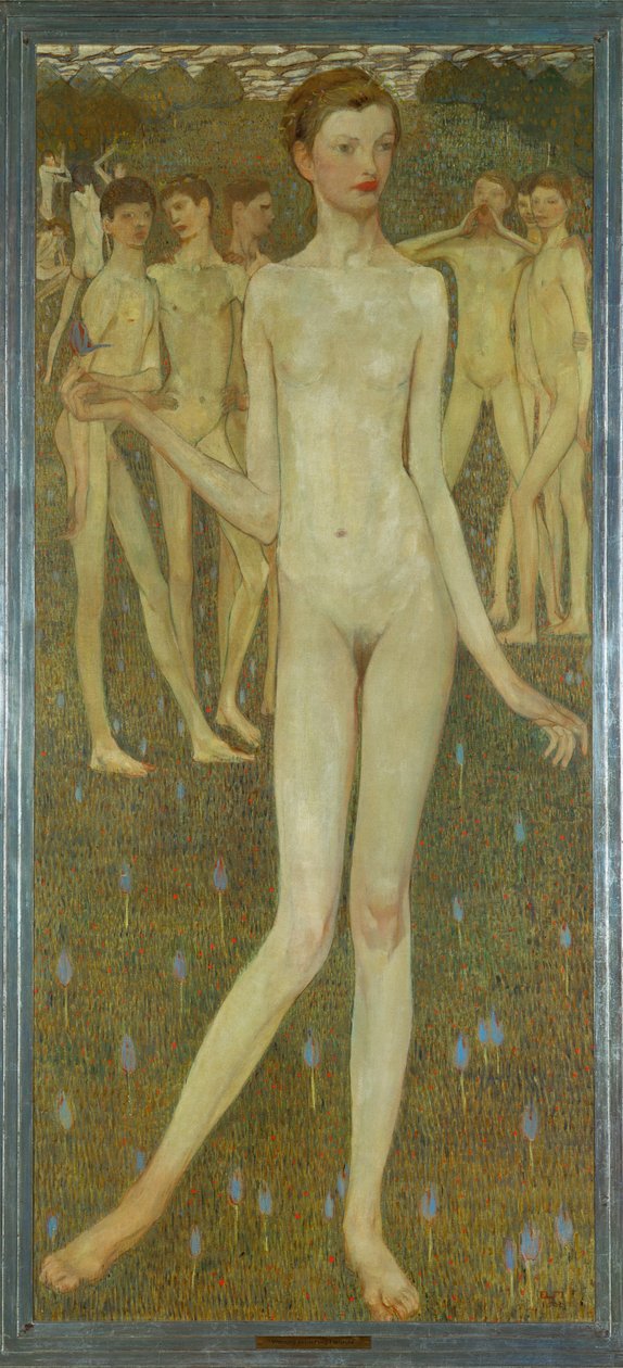 Adolescentia (öljy kankaalle) tekijältä Elena Luksch-Makowsky