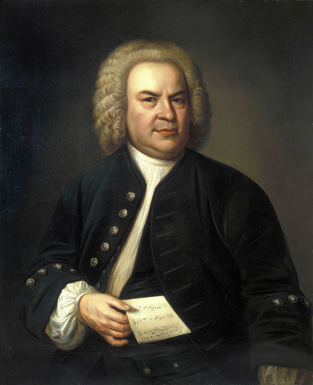 Jean Sebastien Bachin muotokuva (Johann Sebastian Bach tekijältä Elias Gottleib (after) Haussmann