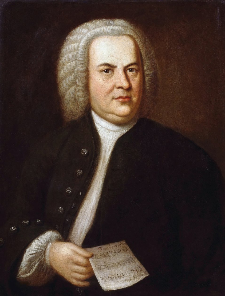 Johann Sebastian Bachin muotokuva, Haussmann, Elias Gottlob (1695-1774) (öljy kankaalle) tekijältä Elias Gottleib Haussmann