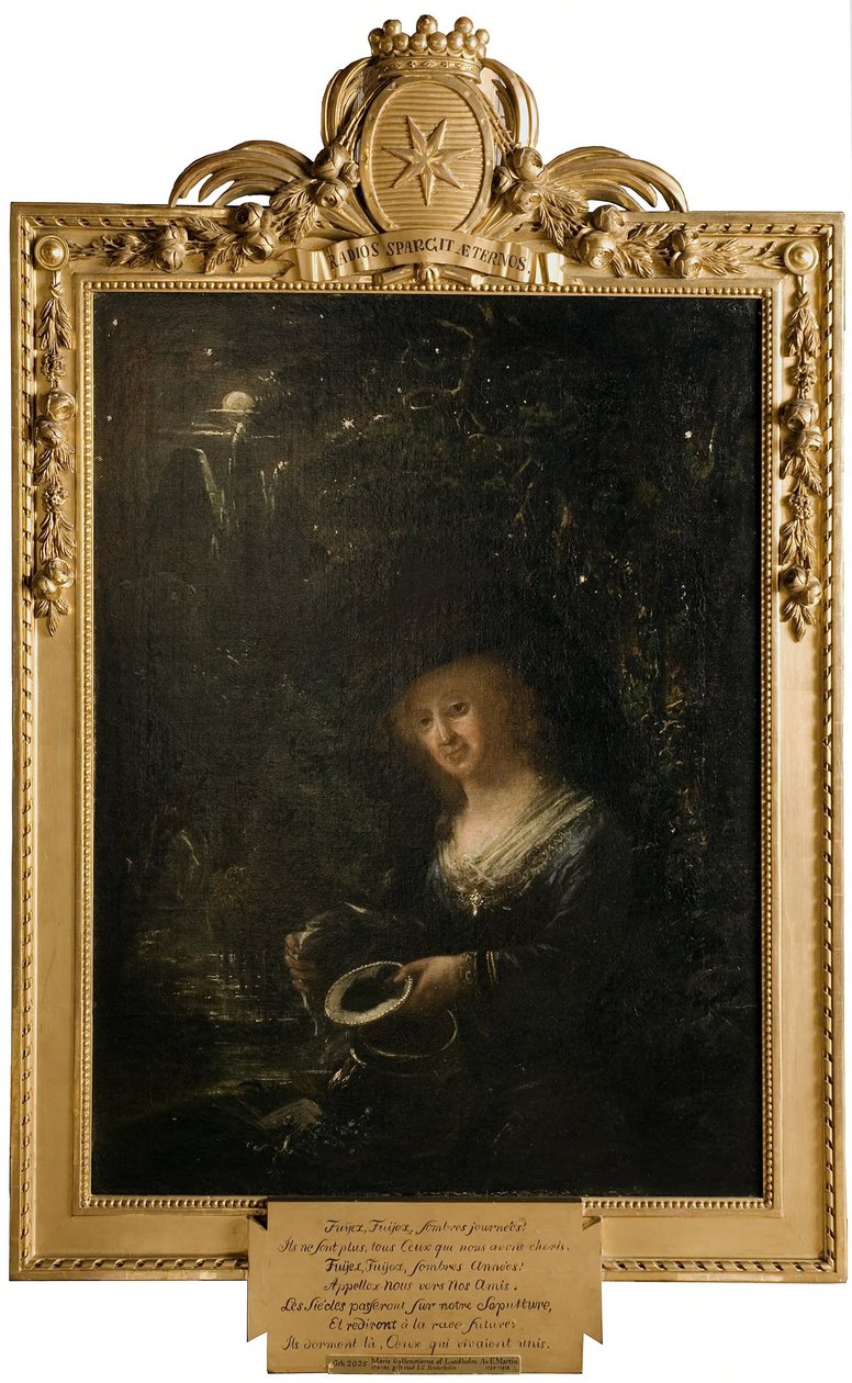 Maria Gyllenstierna von Lundholm (1716-1783), Baronin, verheiratet mit dem Ratsherrn Baron Esbjörn Kristian Reuterholm tekijältä Elias Martin