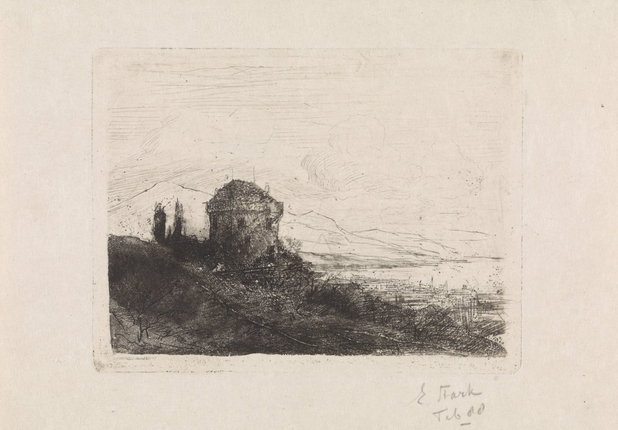 Chateau Chatelard lähellä Clarensia tekijältä Elias Stark (signed by artist)