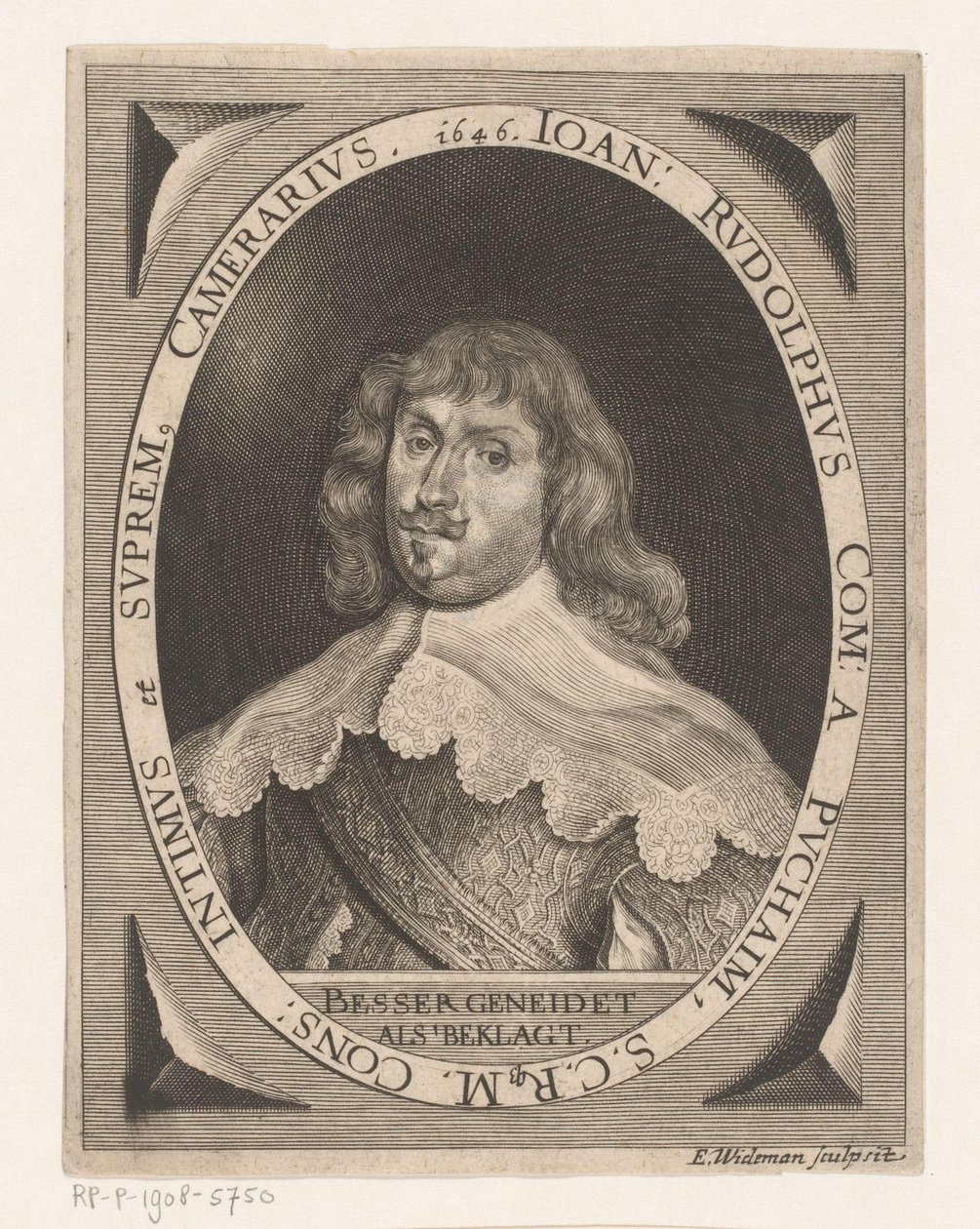 Johann Rudolph von Puchaimin muotokuva tekijältä Elias Widemann