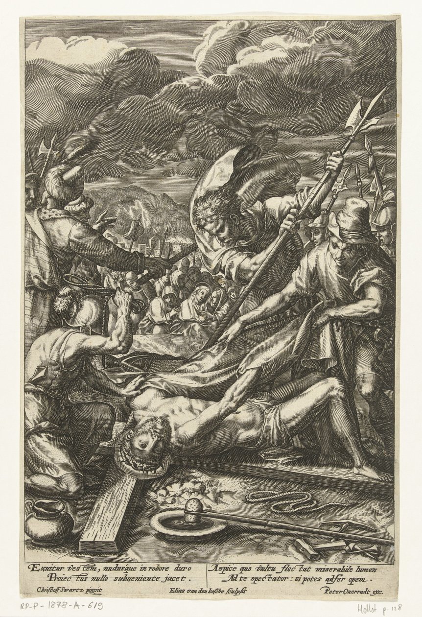 Kristus riisui vaatteensa Passion of Christ (sarjan nimi) tekijältä Elias van den Bossche