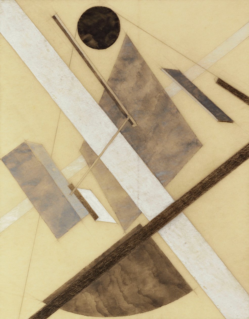 Proun: Energian polku ja dynaamiset virtaukset, n. 1920 tekijältä Eliezer Markowich Lissitzky
