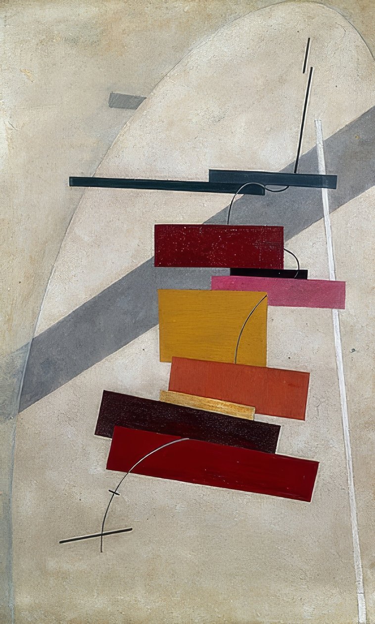 Sävellys. Noin 1919-20 tekijältä Eliezer Markowich Lissitzky
