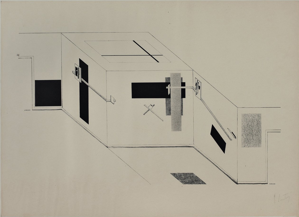 Proun tekijältä Eliezer Markowich Lissitzky