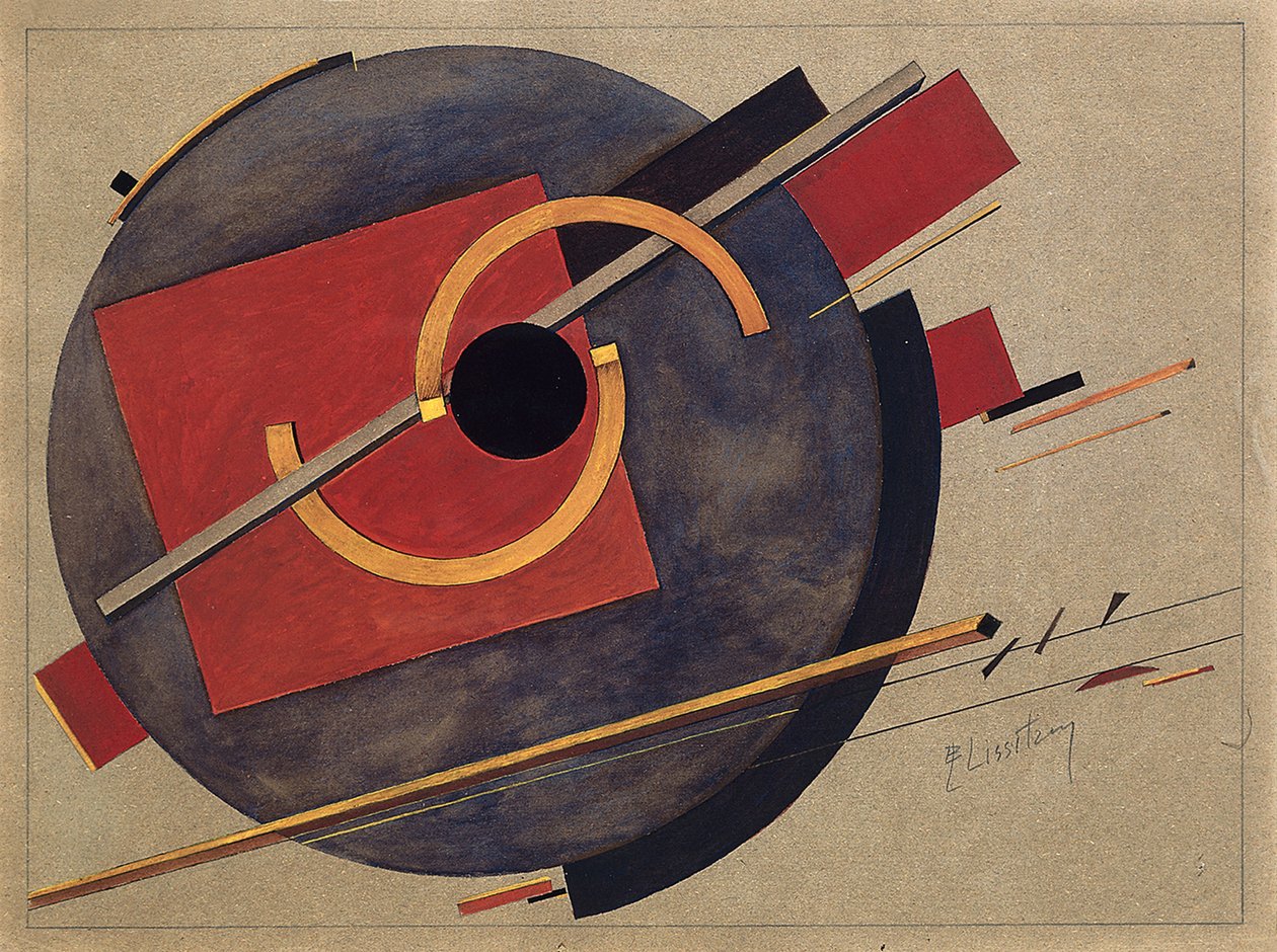 Tutkimus julistetta varten, 1920 tekijältä Eliezer Markowich Lissitzky