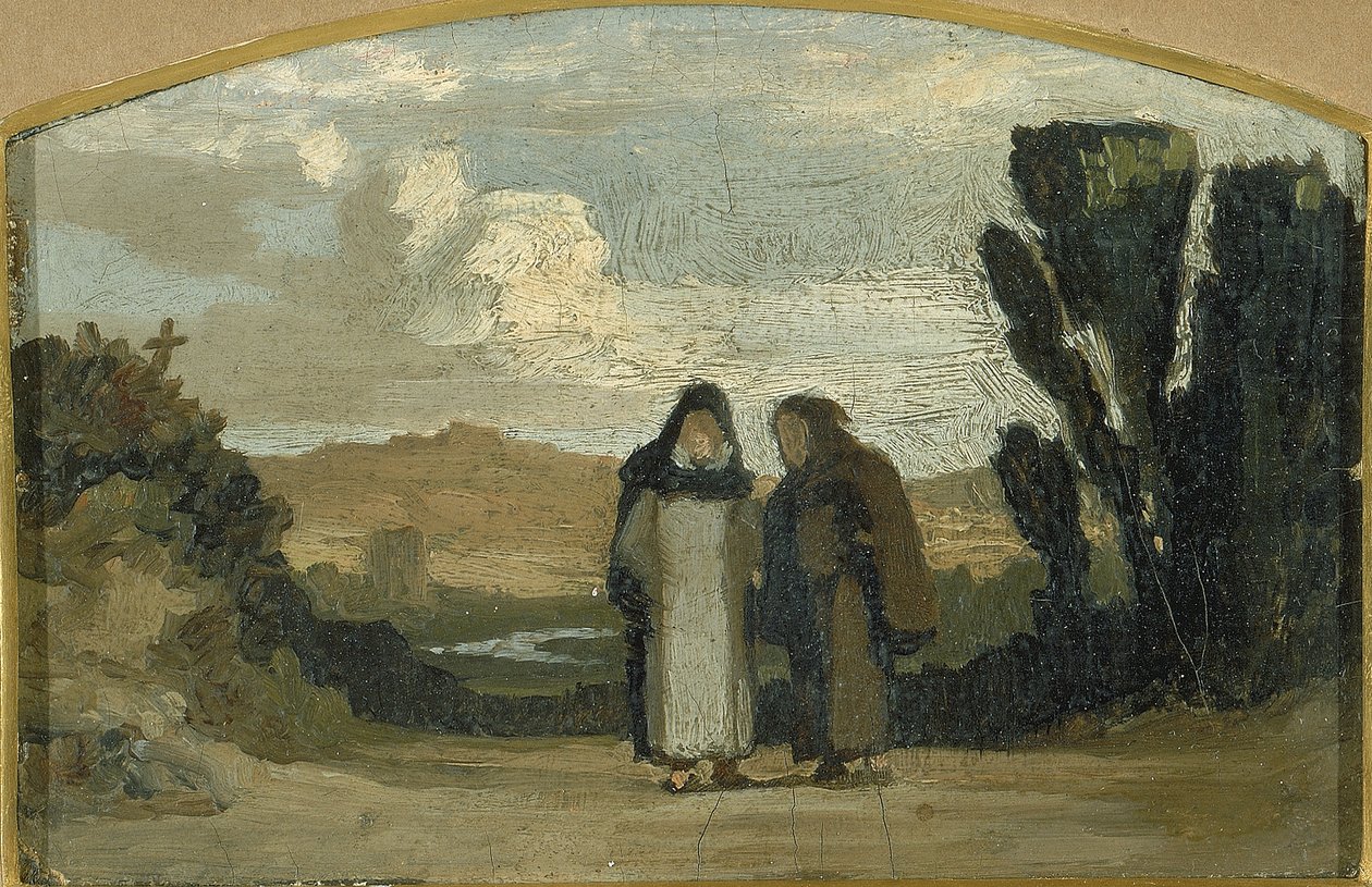 Munkkeja Via Appialla tekijältä Elihu Vedder