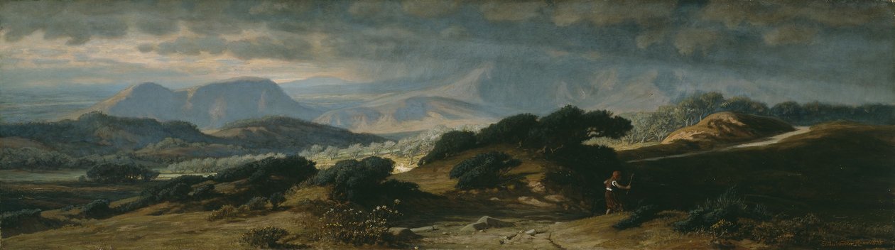 Myrsky Umbriassa 1875 tekijältä Elihu Vedder