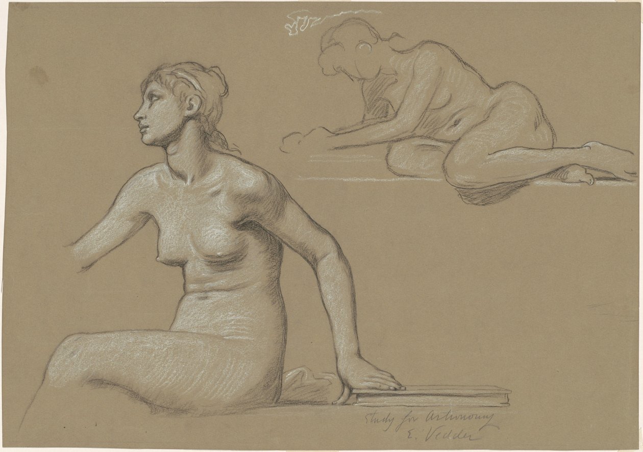 Study for Astronomy, 1892. tekijältä Elihu Vedder
