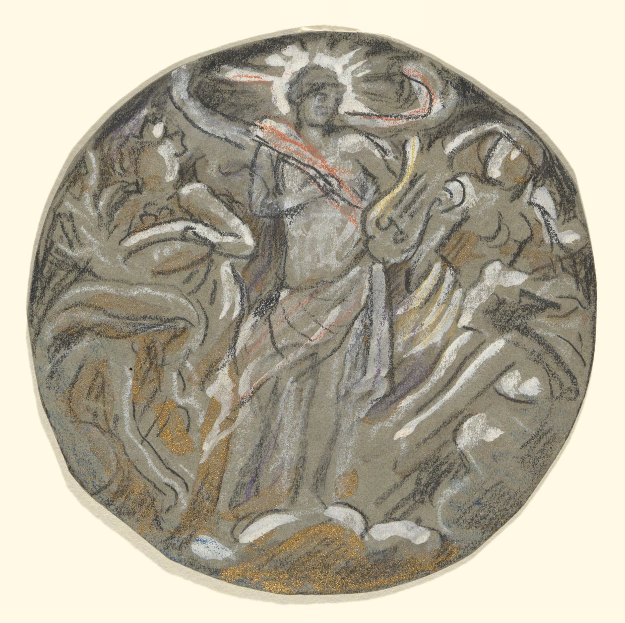 Tutkimus Center Tondo of Huntington Ceiling - Apollo and the Four Seasons tekijältä Elihu Vedder
