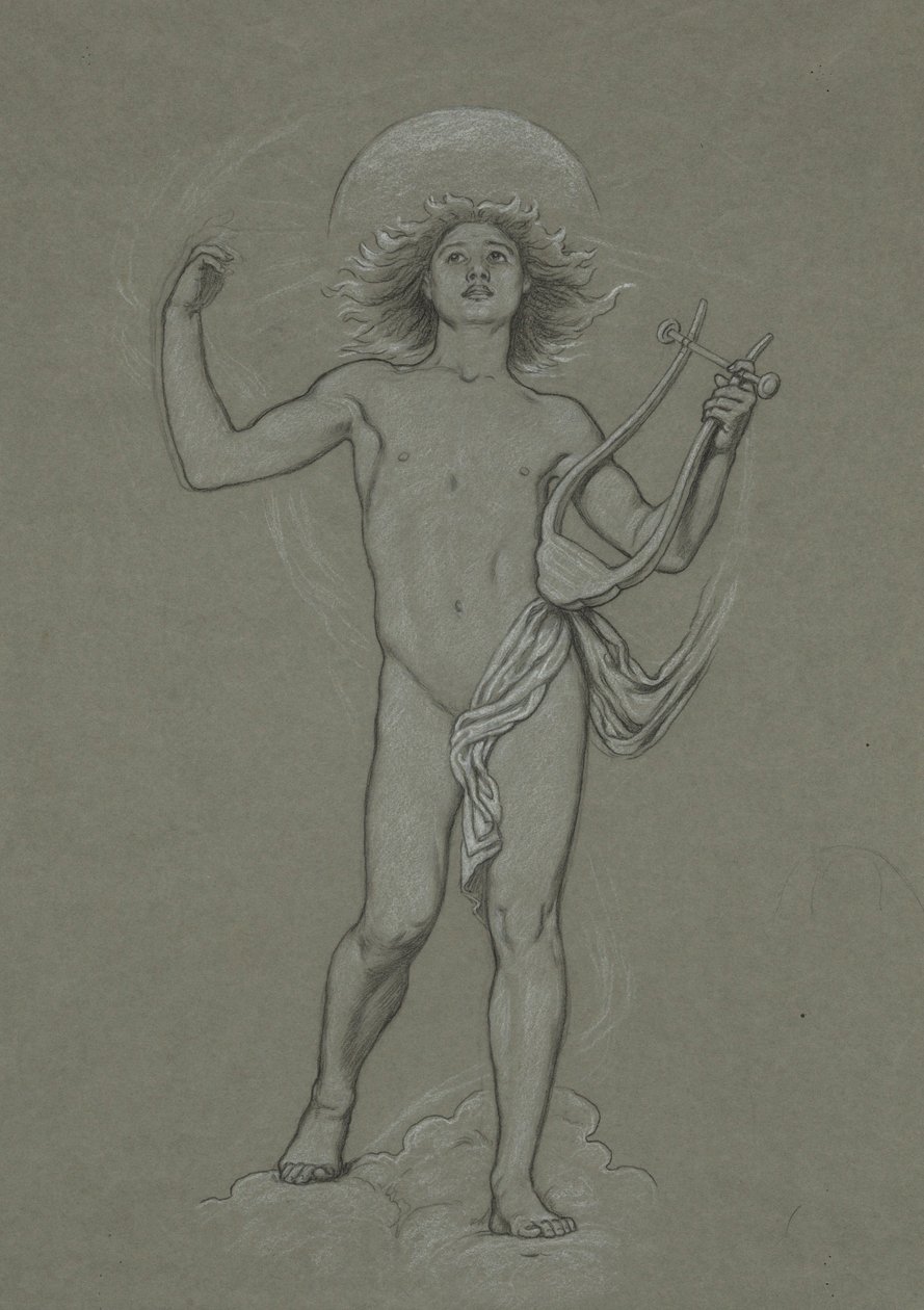 Tutkimus Apollon hahmosta, 60 tutkimuksesta Huntingtonin kattoa varten (1926.80) tekijältä Elihu Vedder