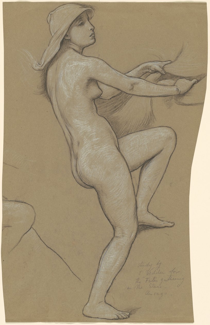 Study for The Fates Gathering in the Stars, c. 1884-1887. tekijältä Elihu Vedder