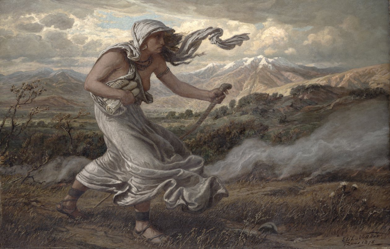 Kuuman sibylla, 1876 tekijältä Elihu Vedder