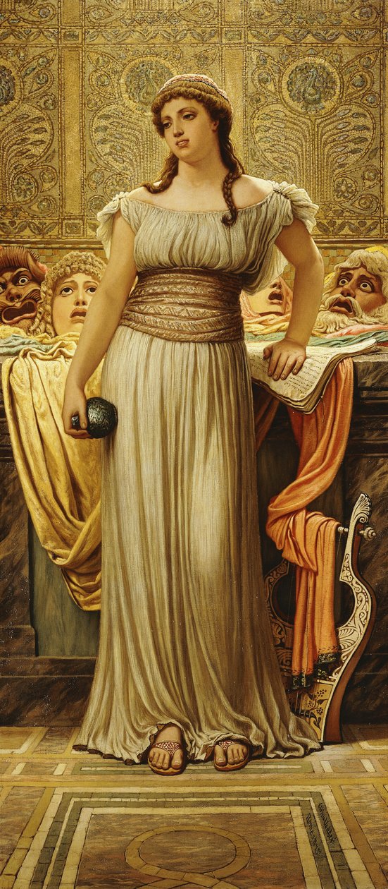 Kreikkalaisen näyttelijän tytär, 1875 tekijältä Elihu Vedder