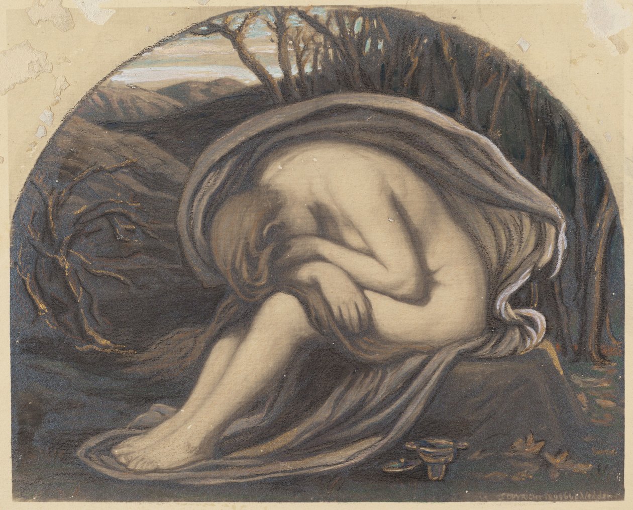 Magdaleena, n. 1884. tekijältä Elihu Vedder