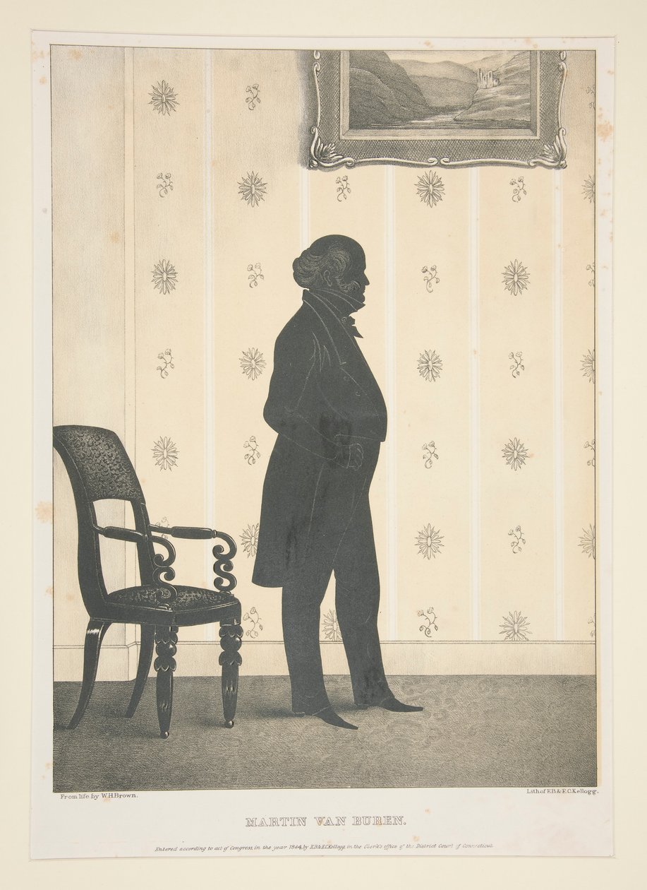Martin Van Buren, 27 muotokuvan sarjasta tekijältä Elijah C. Kellogg