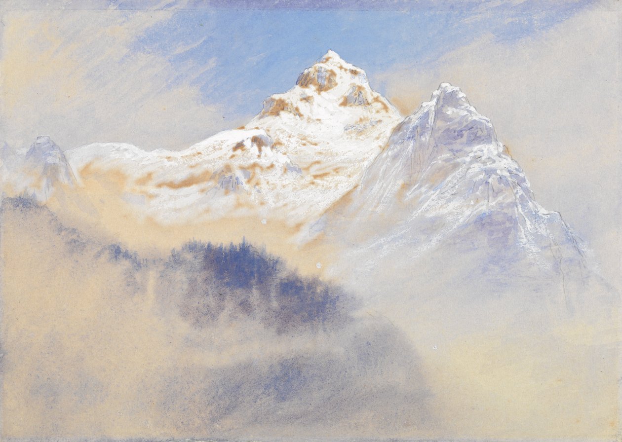 Mountain View: Alpes de Terglon vistos de perto de Lengenfeld Carniola, Austriafinnish tekijältä Elijah Walton