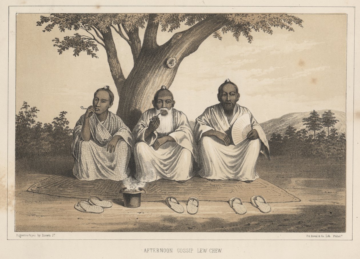 Iltapäivän juorut, Lew Chew, 1855 tekijältä Eliphalet Brown