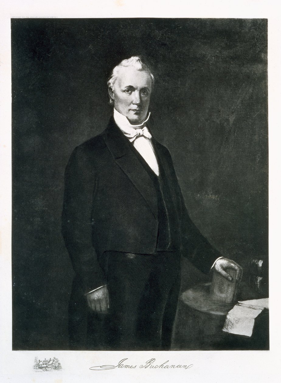 James Buchanan, Amerikan yhdysvaltojen 15. presidentti (syväpaino) tekijältä Eliphalet Frazer Andrews