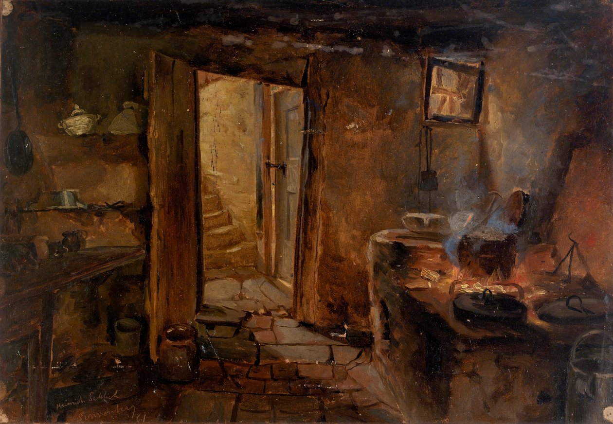 Keittiön sisätilat tekijältä Eliphalet Fraser Andrews
