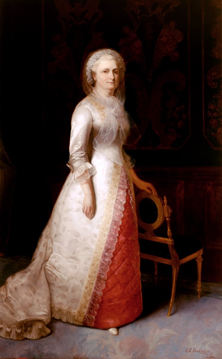Martha Dandridge Custis Washington (George Washingtonin rouva) tekijältä Eliphalet Frazer Andrews