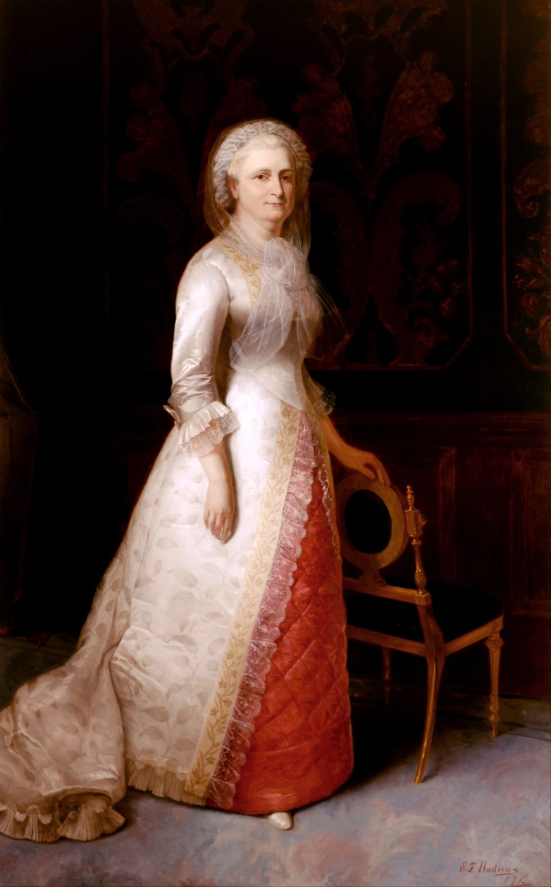 Martha Dandridge Custis Washington (George Washingtonin rouva) tekijältä Eliphalet Frazer Andrews
