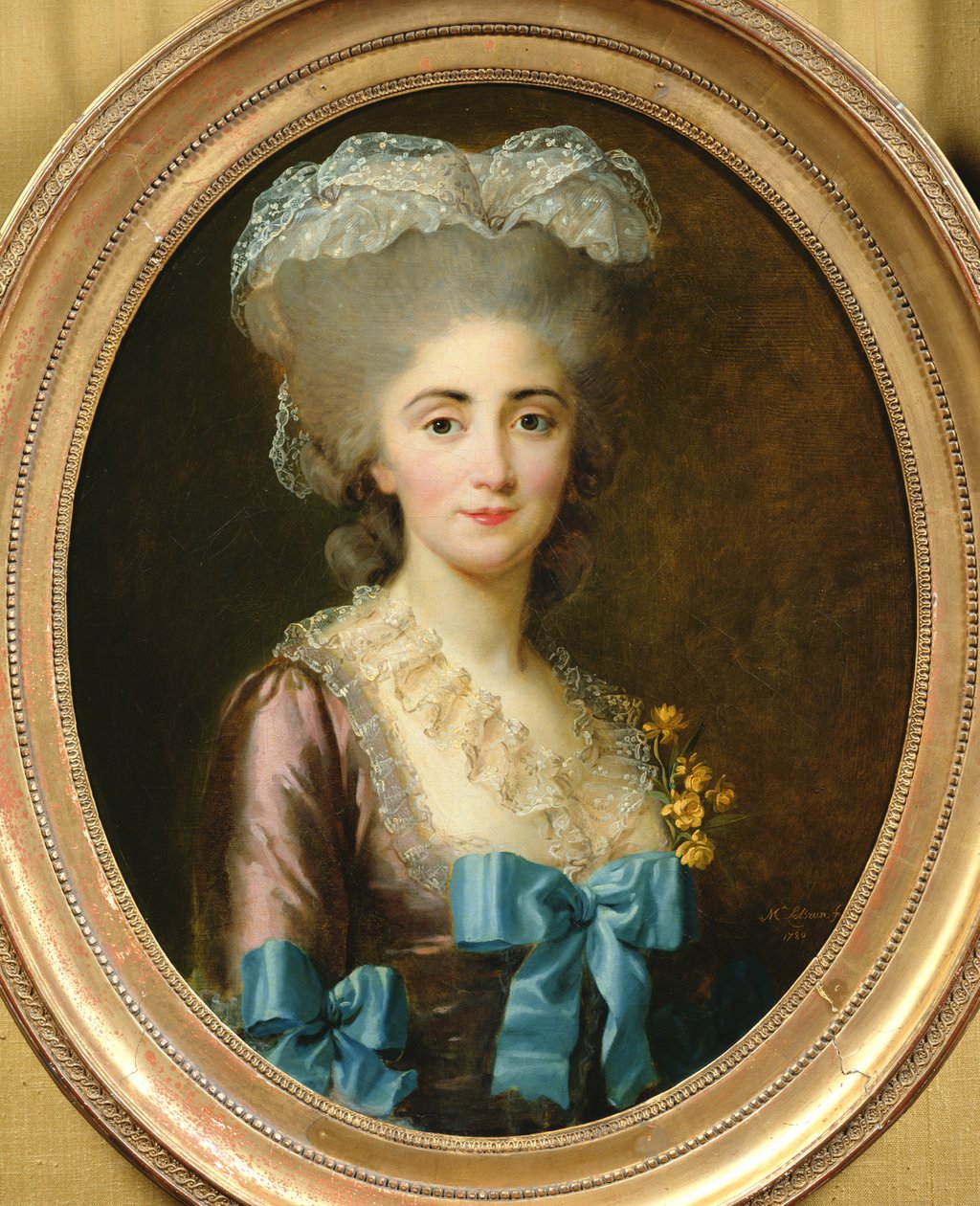 Madame Lesouldin muotokuva, 1780 tekijältä Elisabeth Louise Vigee Lebrun