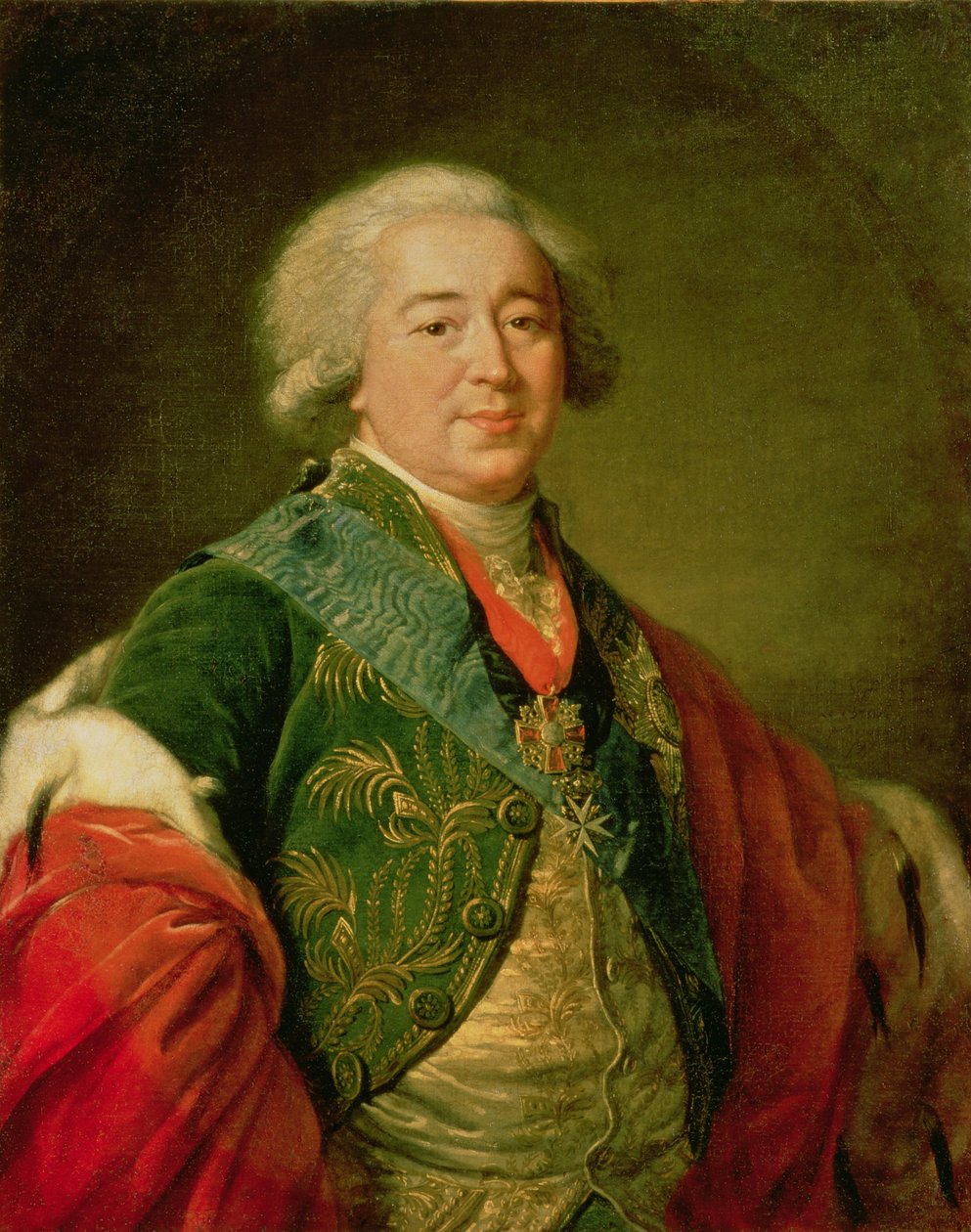 Prinssi Aleksander Borisovich Kurakinin (1752-1818) muotokuva, 1797 tekijältä Elisabeth Louise Vigee-Lebrun