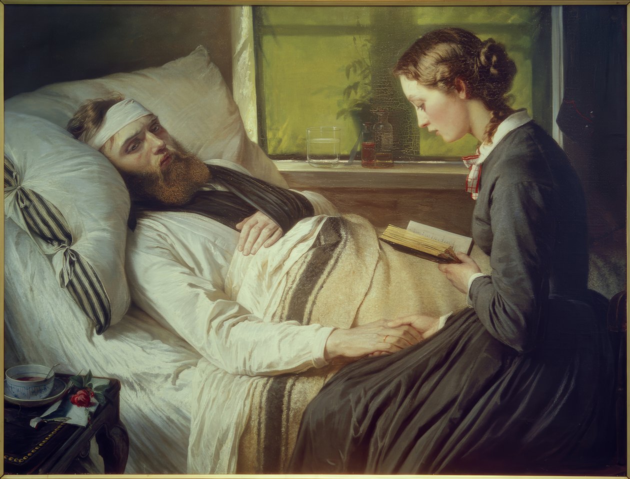 E.Jerichau-Baumann, Der verwundete Solda tekijältä Elisabeth Jerichau Baumann